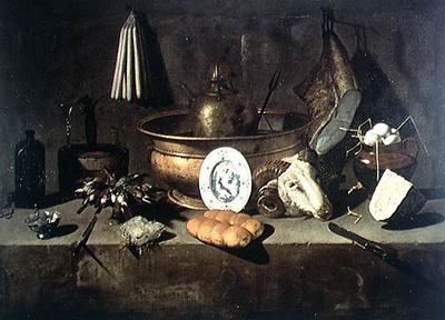 Natura morta in una cucina da Giuseppe Recco