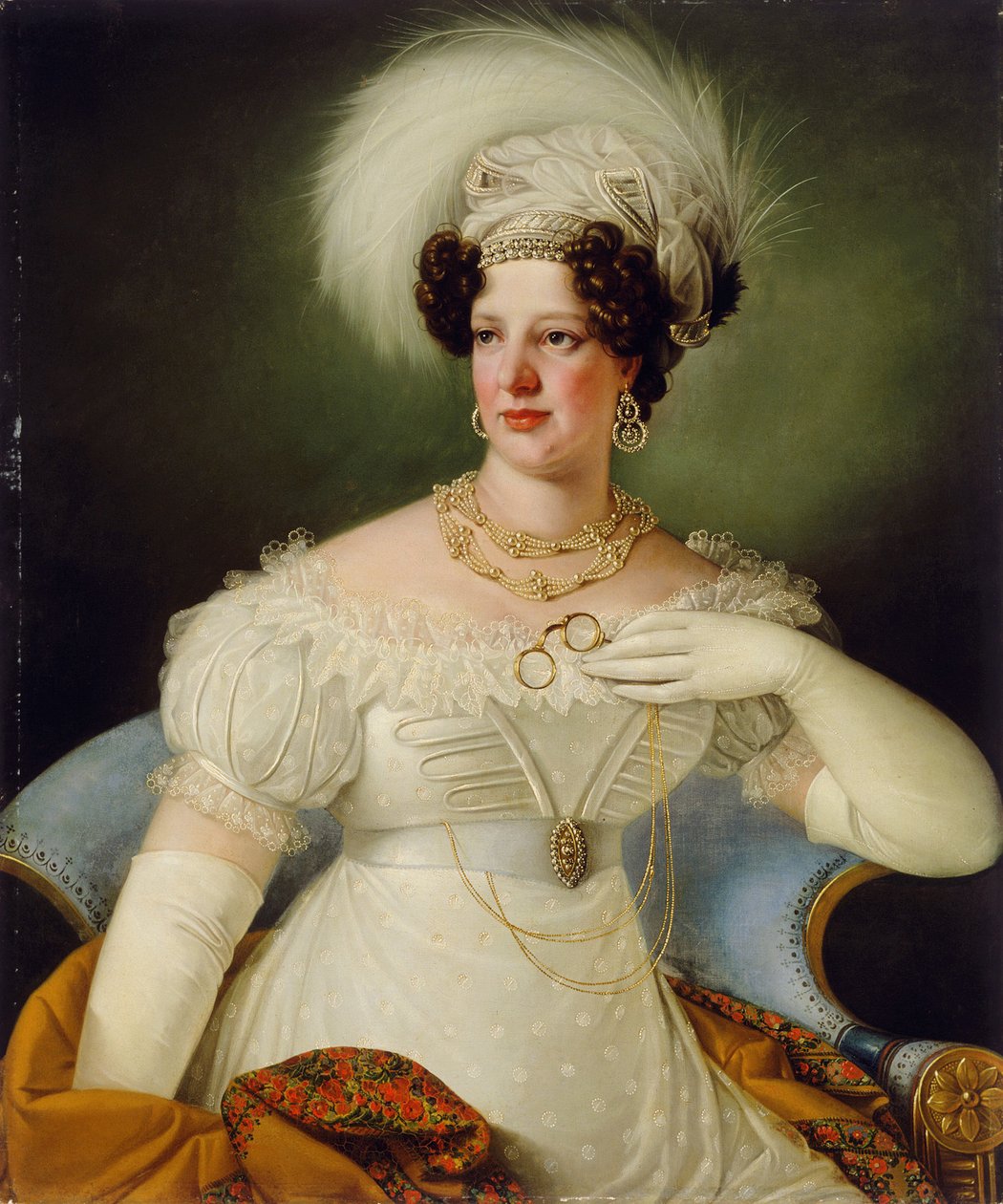 Ritratto della contessa Cecilia di Auersperg da Giuseppe Tominz