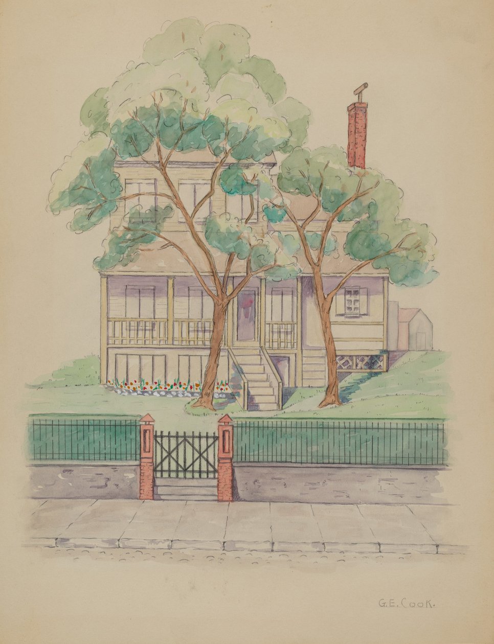 Casa Stewart, c. 1936 da Gladys Cook