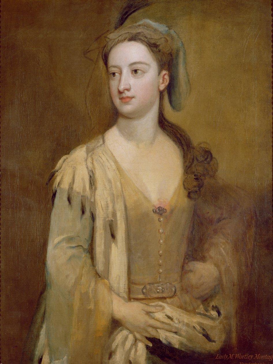 Una donna, chiamata Lady Mary Wortley Montagu, c.1715-20 da Godfrey Kneller