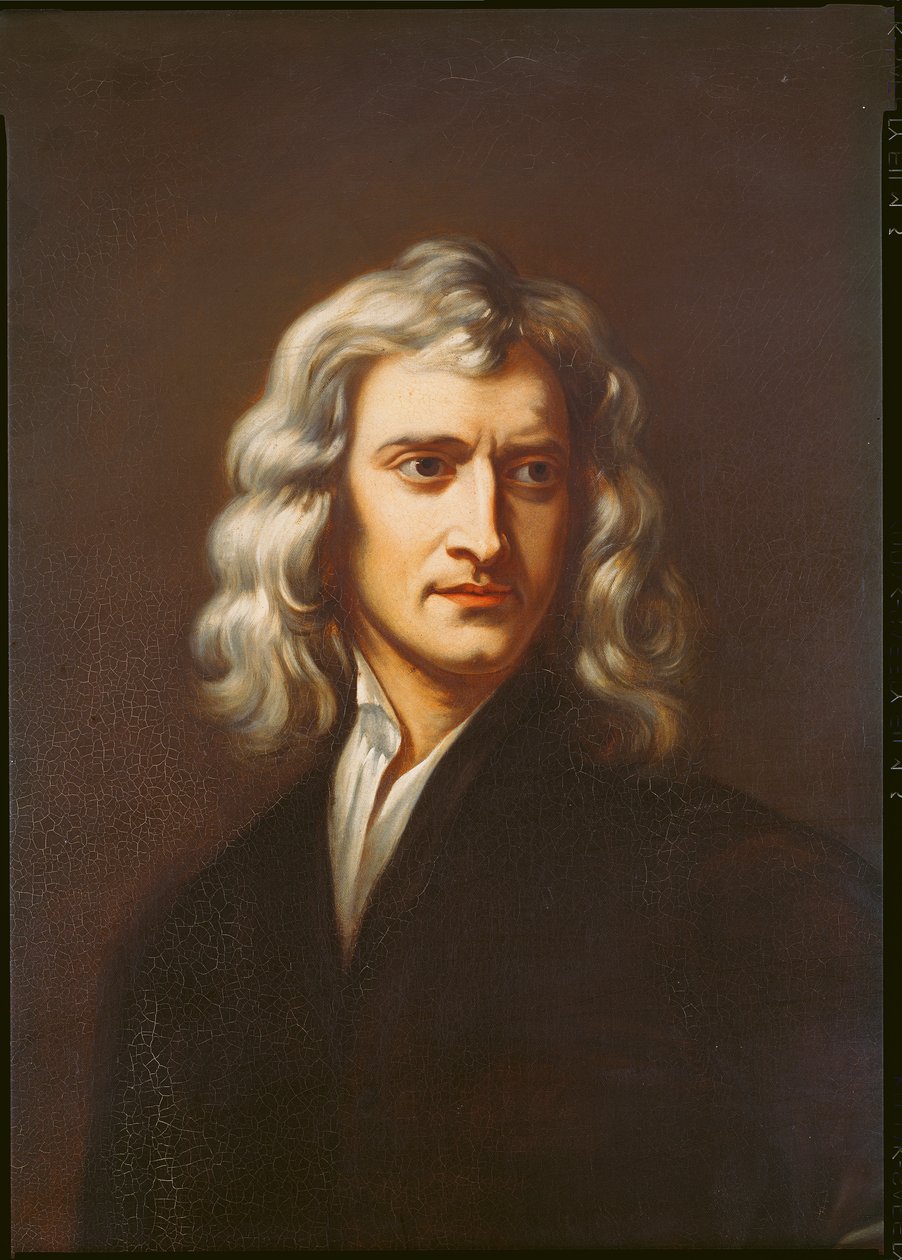 Sir Isaac Newton, dettaglio, 1642-1723 da Godfrey Kneller
