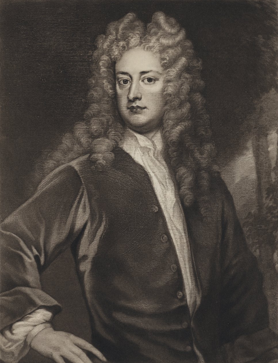 Joseph Addison da Godfrey (after) Kneller