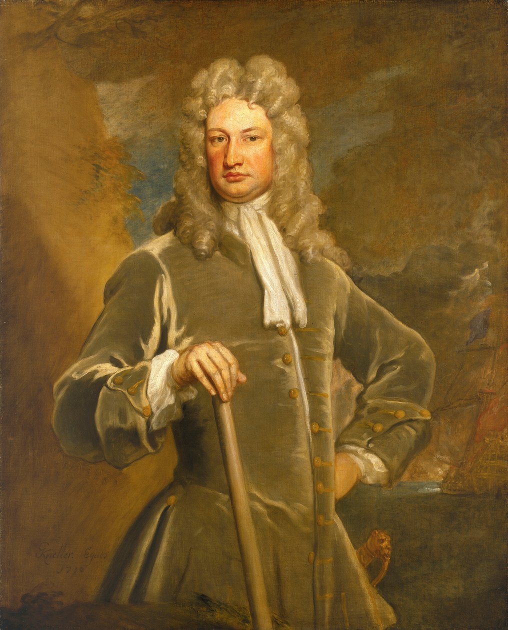Sir Charles Wager (1666-1743) da Godfrey Kneller