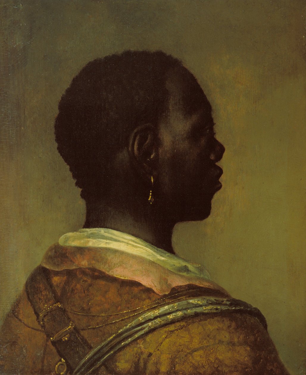 Testa di un uomo nero da Govaert Flinck