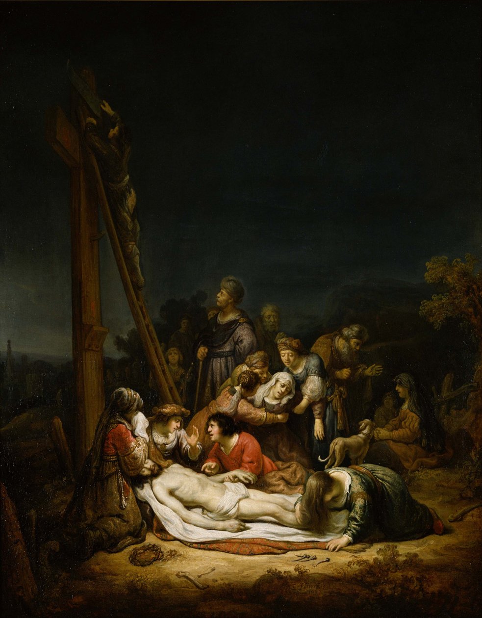 Compianto su Cristo, 1637 da Govaert Flinck