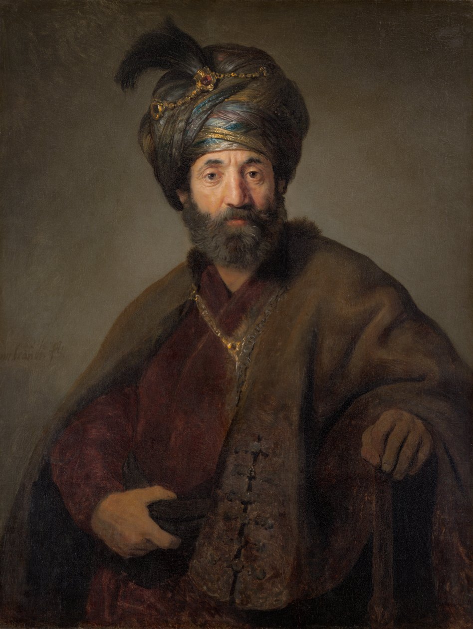 Uomo in costume orientale da Govert Flink or Rembrandt
