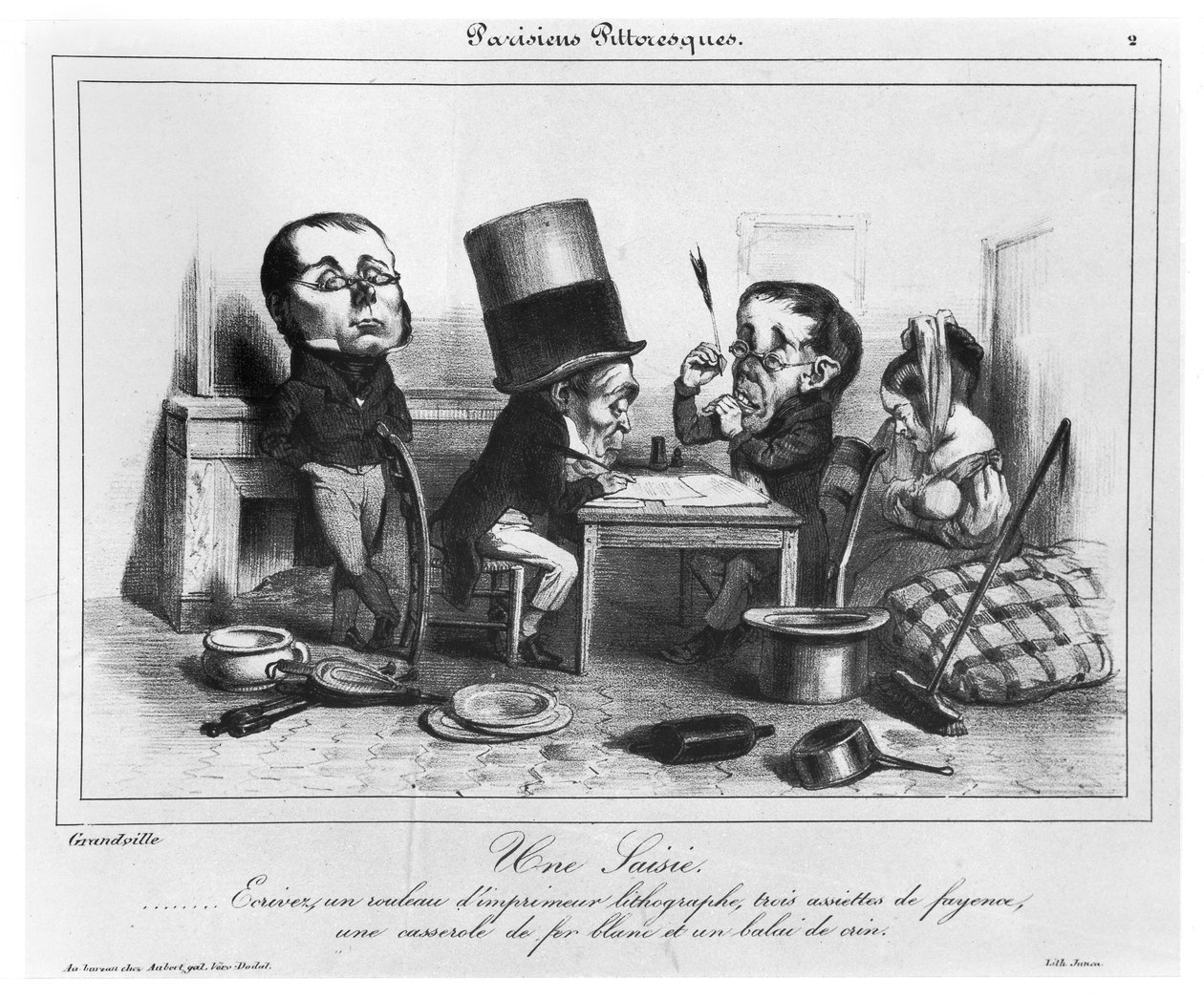 Un sequestro, c.1840 da Grandville