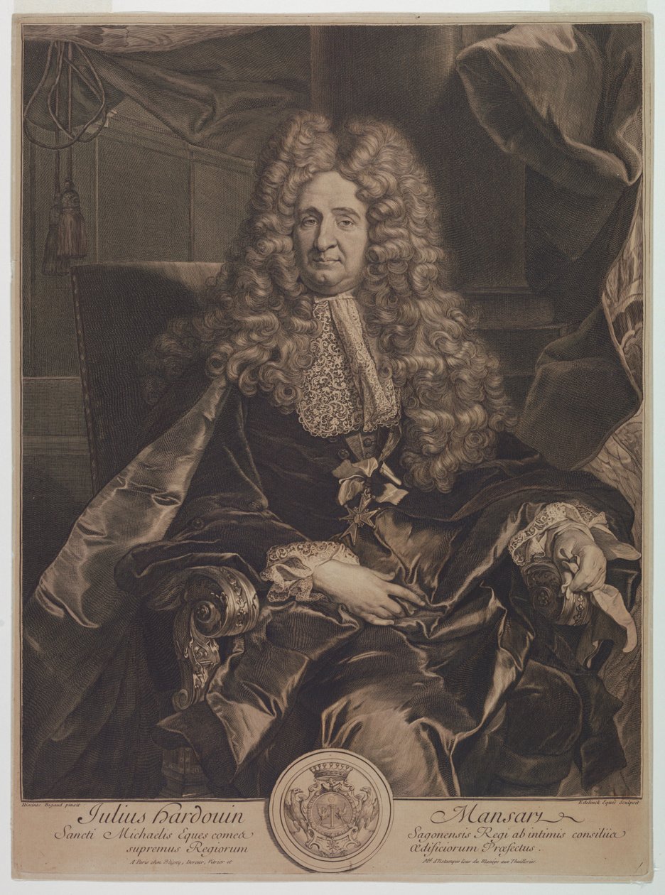 Ritratto di Jules-Hardouin Mansart (1646-1708) da Gérard Edelinck
