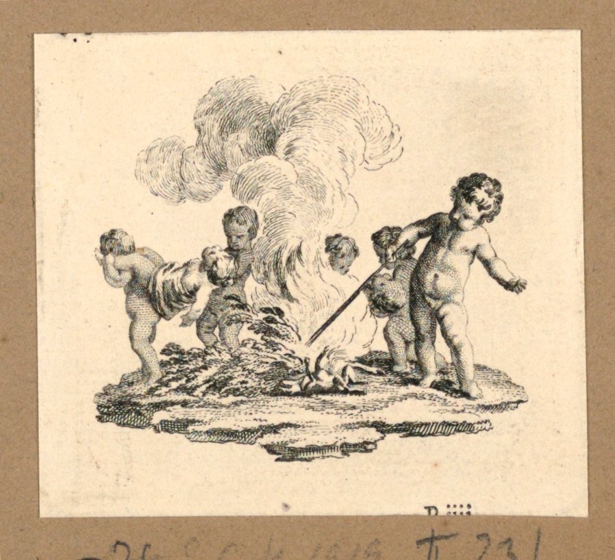 La morte di due bambini da Gravelot
