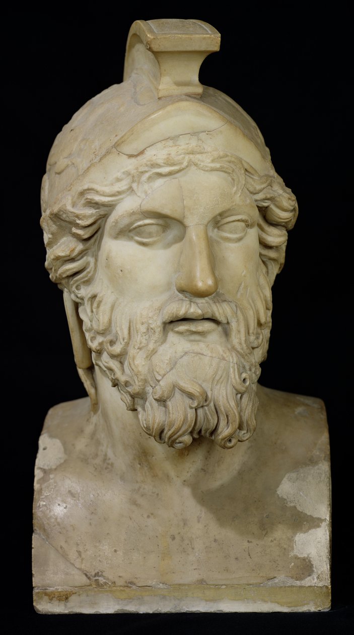 Busto di Milziade (m. 489 a.C.) 480-336 a.C. (marmo) da Greek