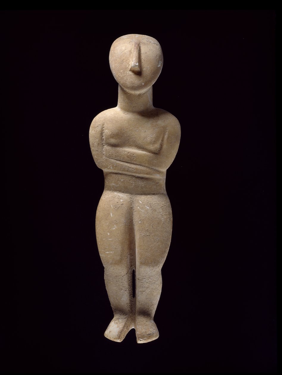 Figurina cicladica, Naxos, c.3000-2000 a.C. da Greek