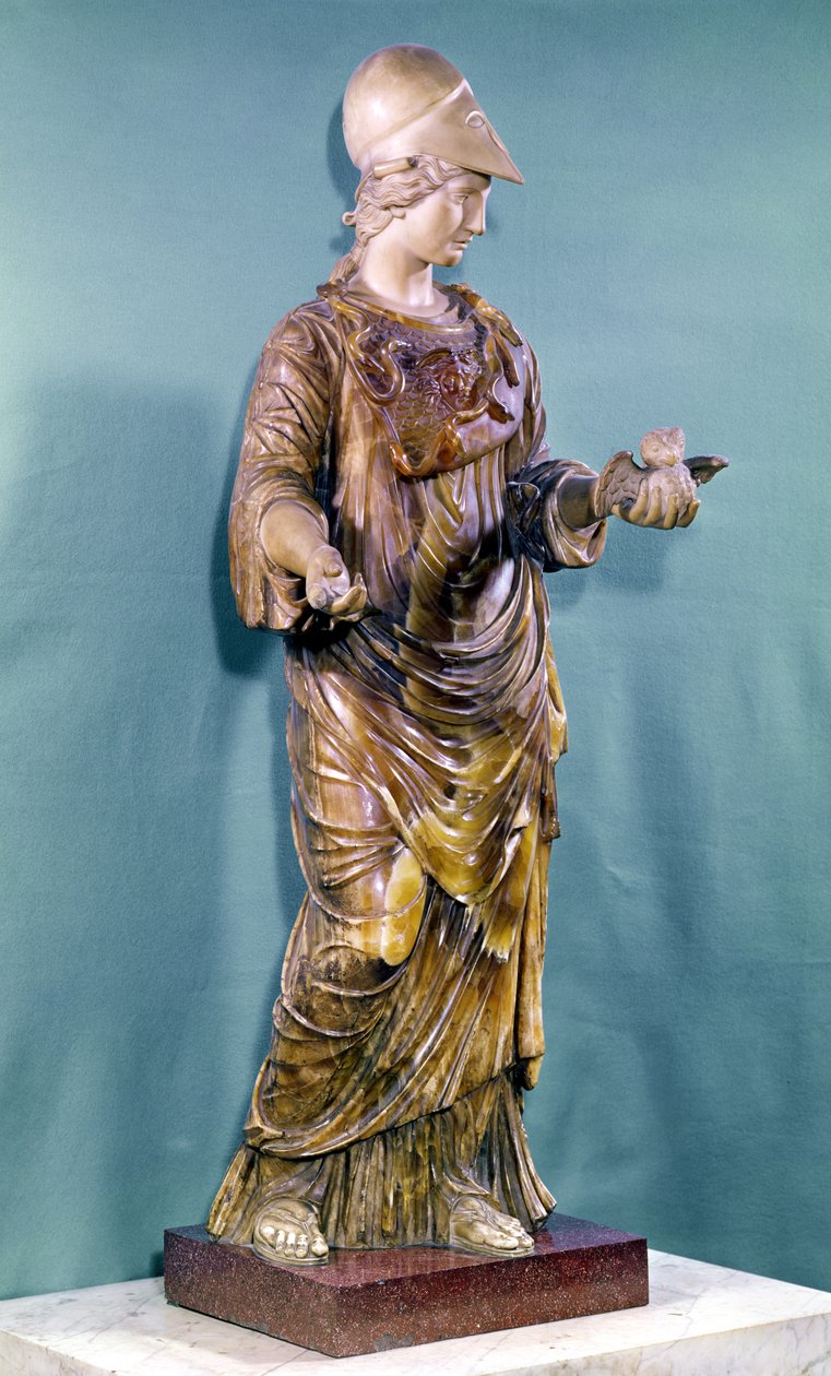 Minerva con un Gufo, copia di un originale del VI secolo da Greek