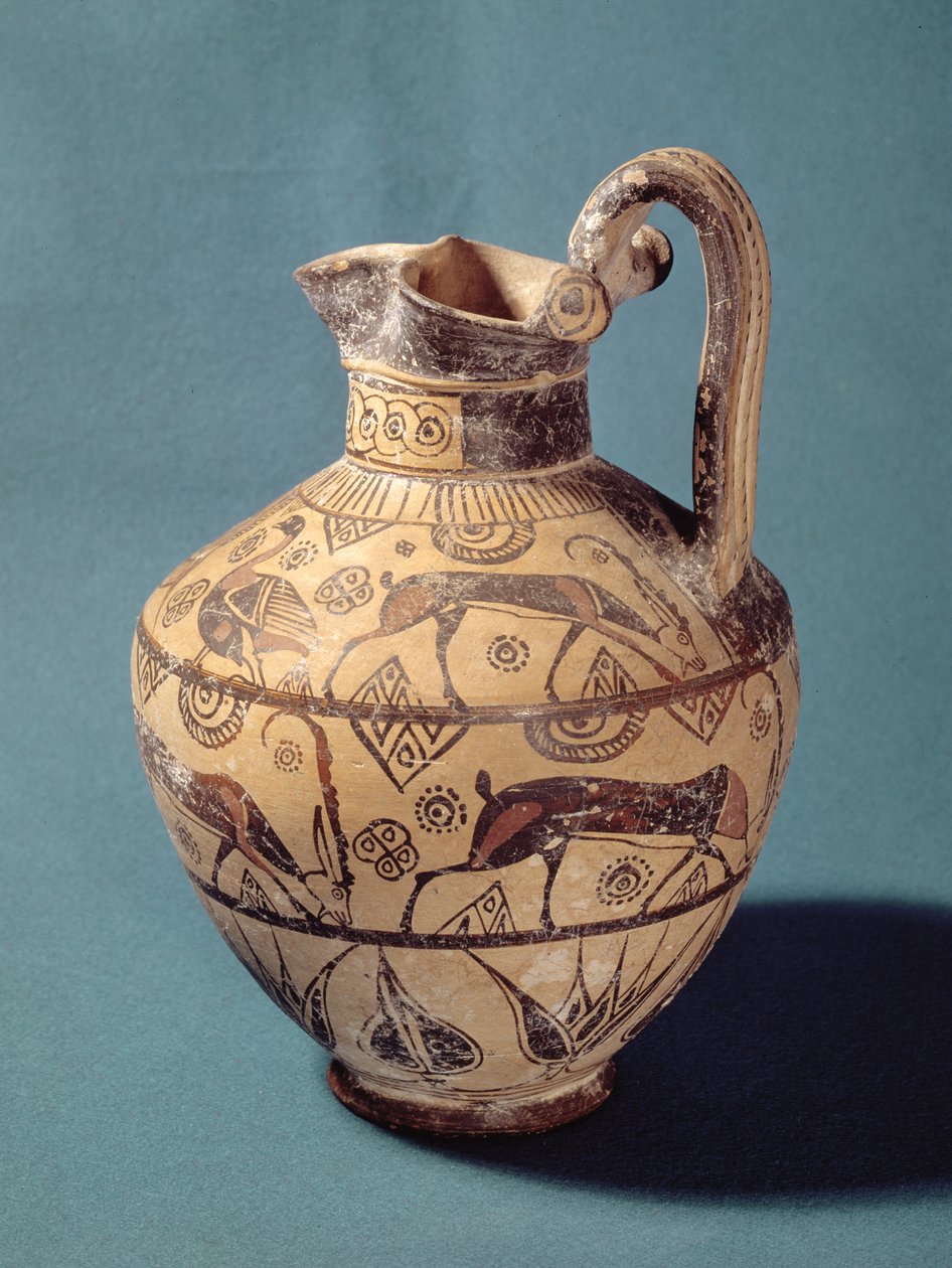 Oinochoe in stile rodio da Greek