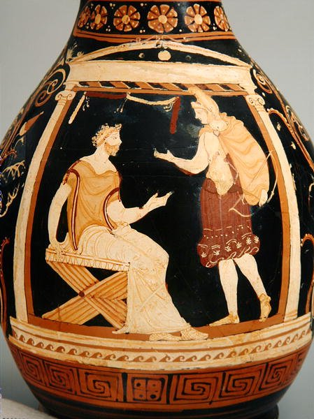 Oinochoe (Forma III), 340-320 a.C. (dettaglio) da Greek