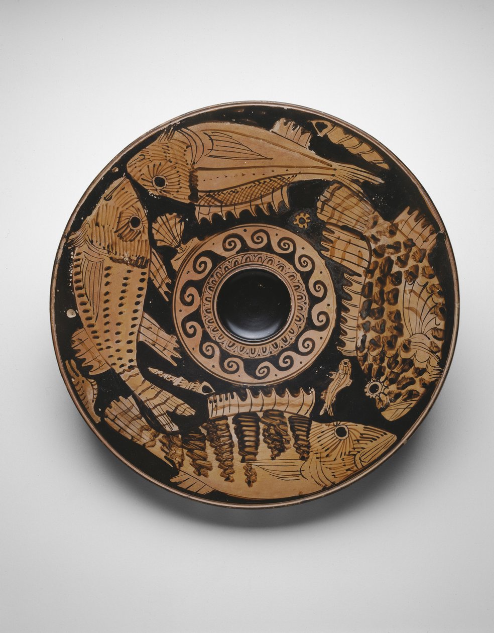 Piatto di pesce, 400-350 a.C. da Greek School