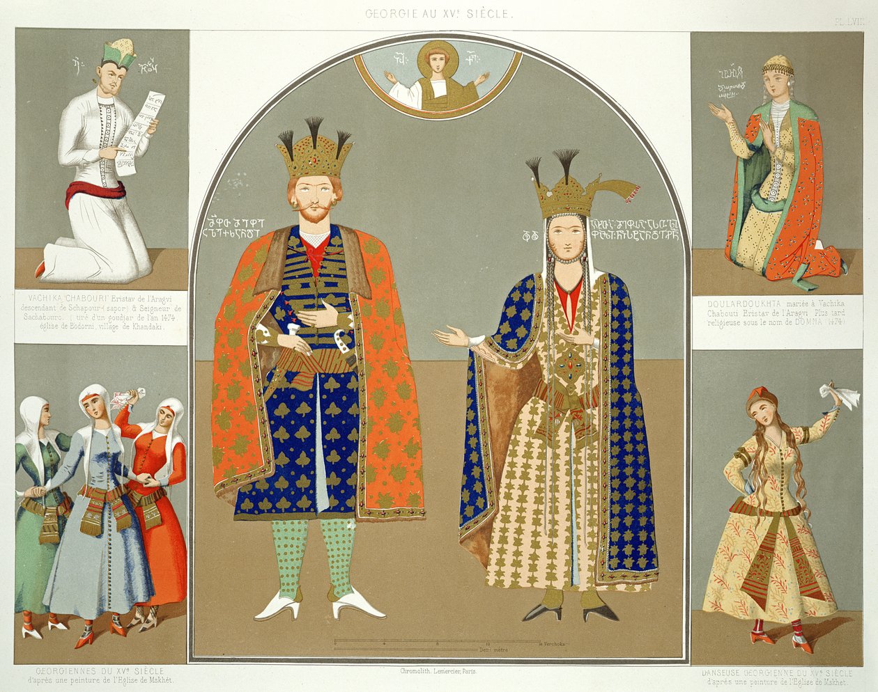 Georgia nel XV secolo: Re Alessandro I (1412-42) e Regina Nestane-Dared, tavola 58 da 