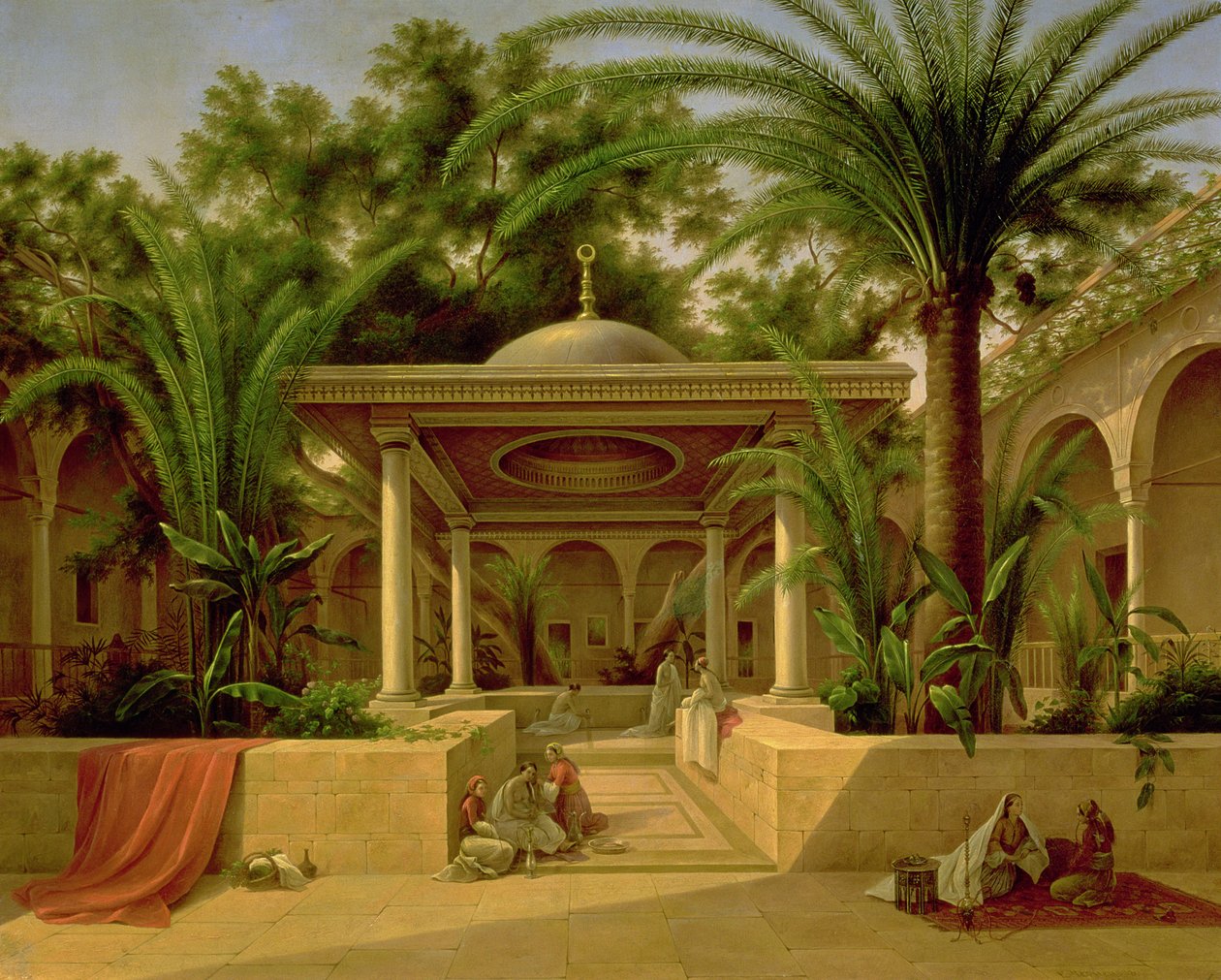 La Fontana Khabanija, Il Cairo, 1845 da Grigory Tchernezov