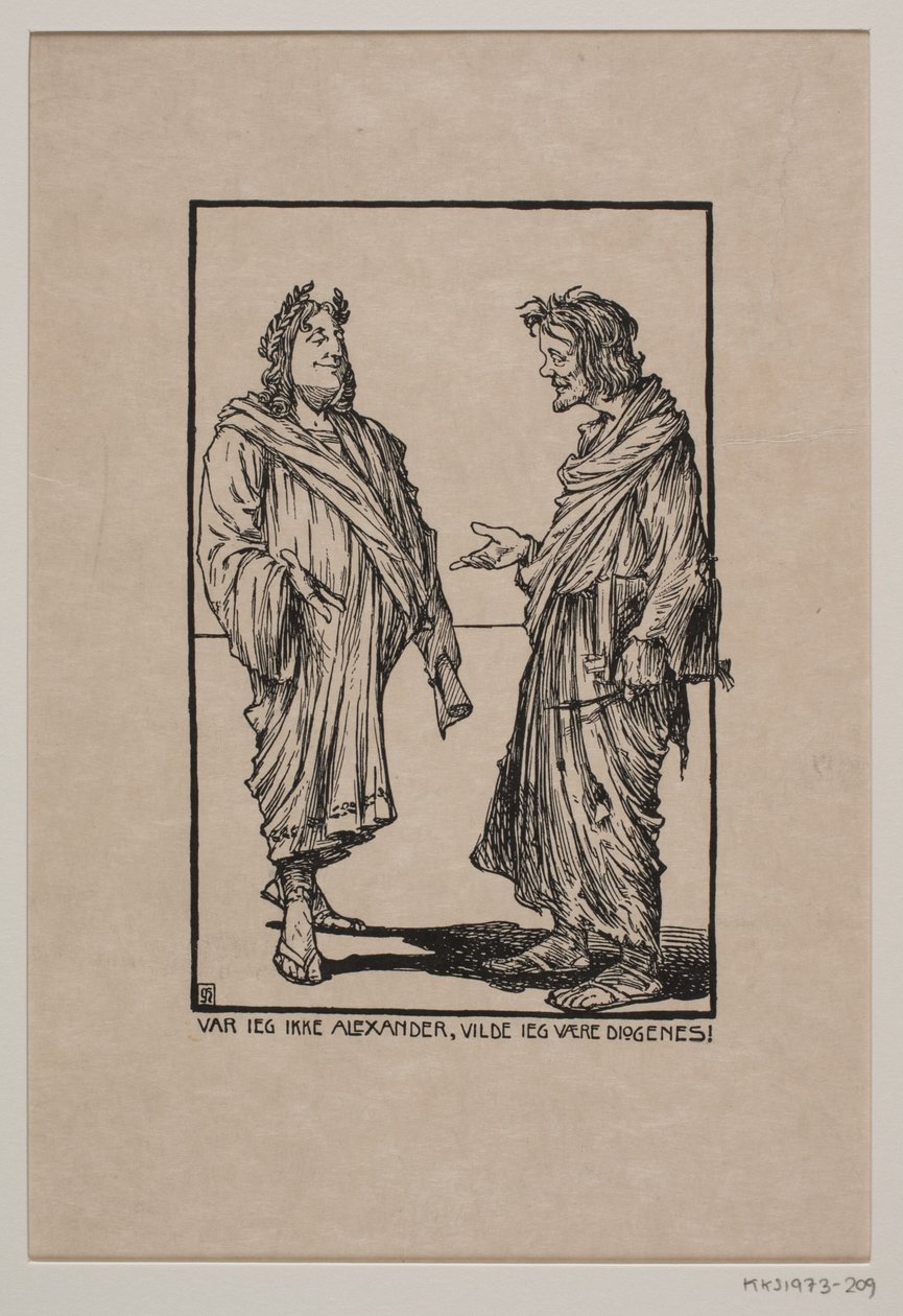 Alessandro e Diogene da Gudmund Hentze