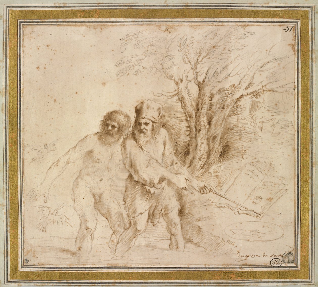 Un soggetto astrologico, 1640s da Giovanni Francesco Barbieri
