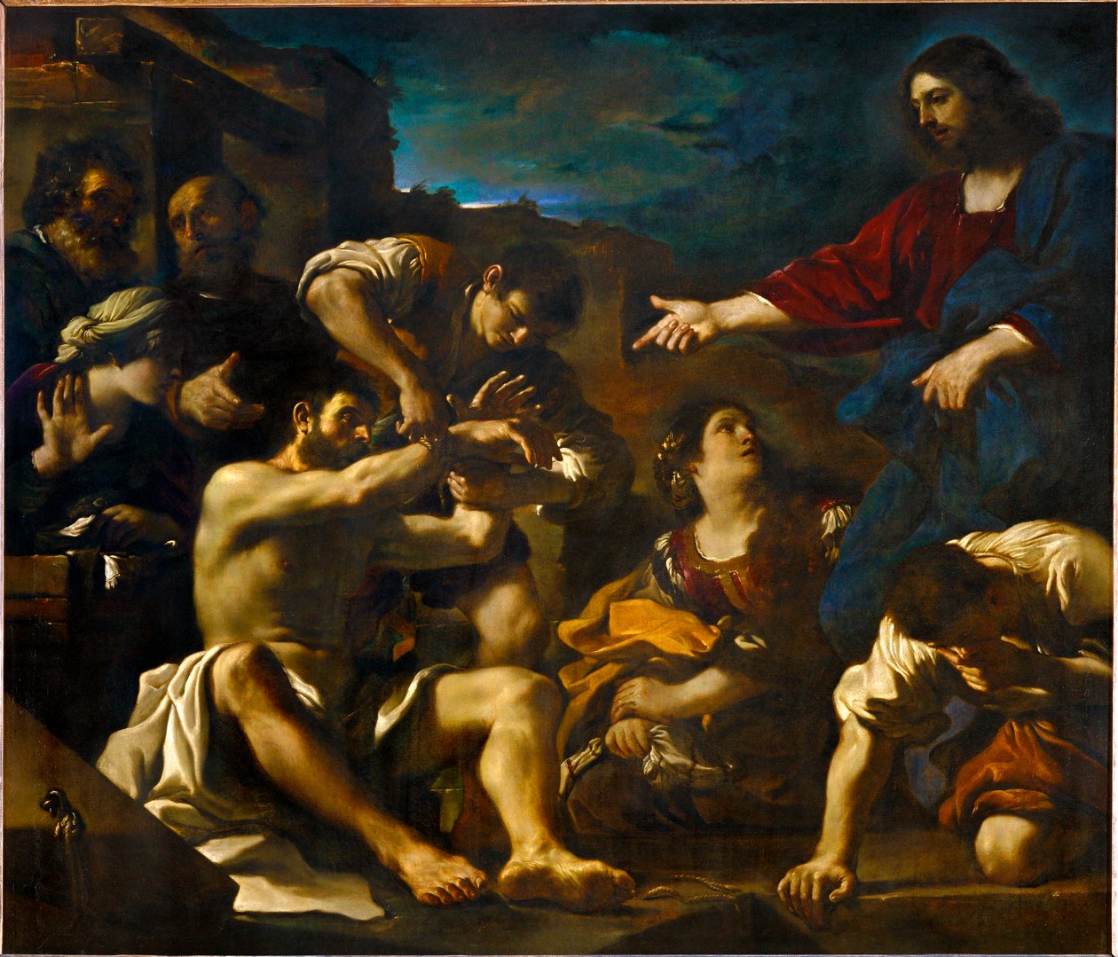 La resurrezione di Lazare-La resurrezione di Lazzaro ... da Guercino (1591 1666)