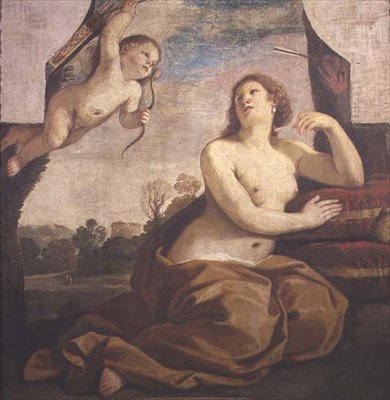 Venere e Cupido da Guercino