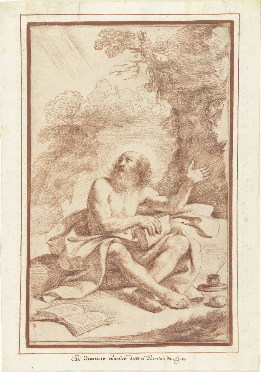 San Girolamo nel deserto da Guercino (attributed to)