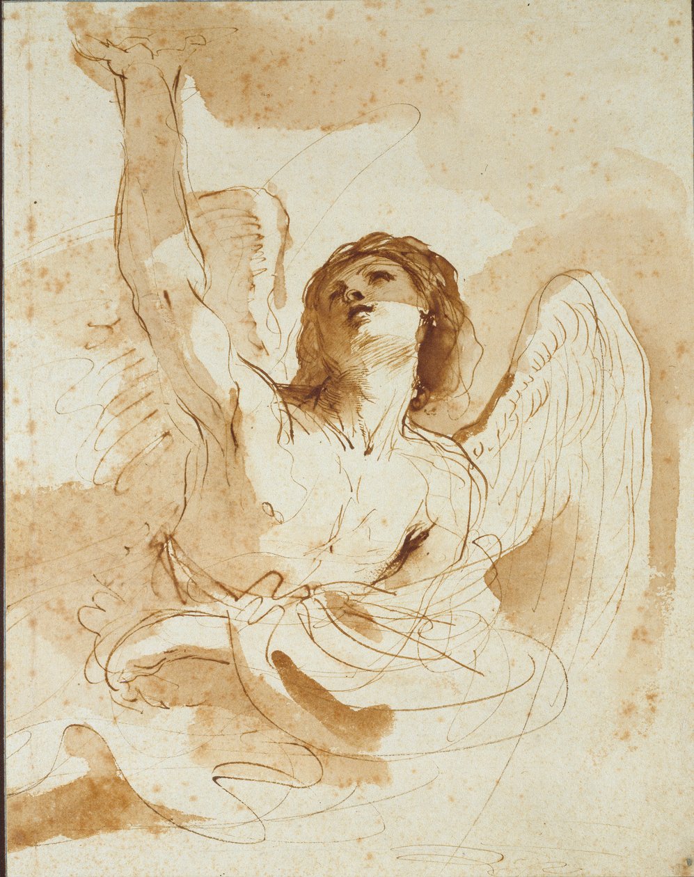 Un angelo, inizio XVII secolo da Guercino