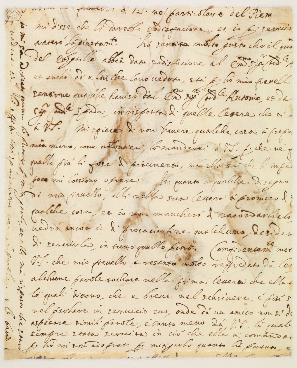 Lettera manoscritta da Guercino