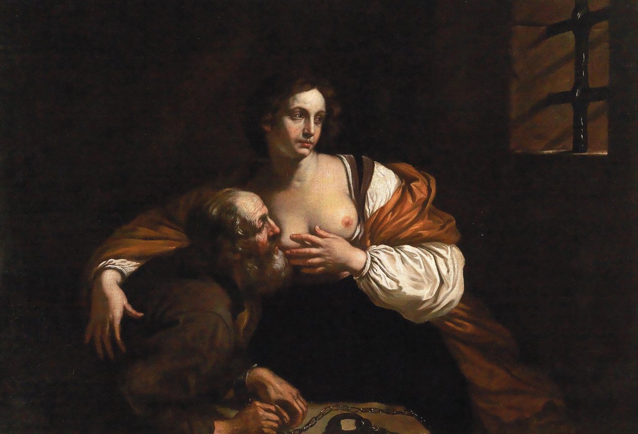 Carità romana da Guercino