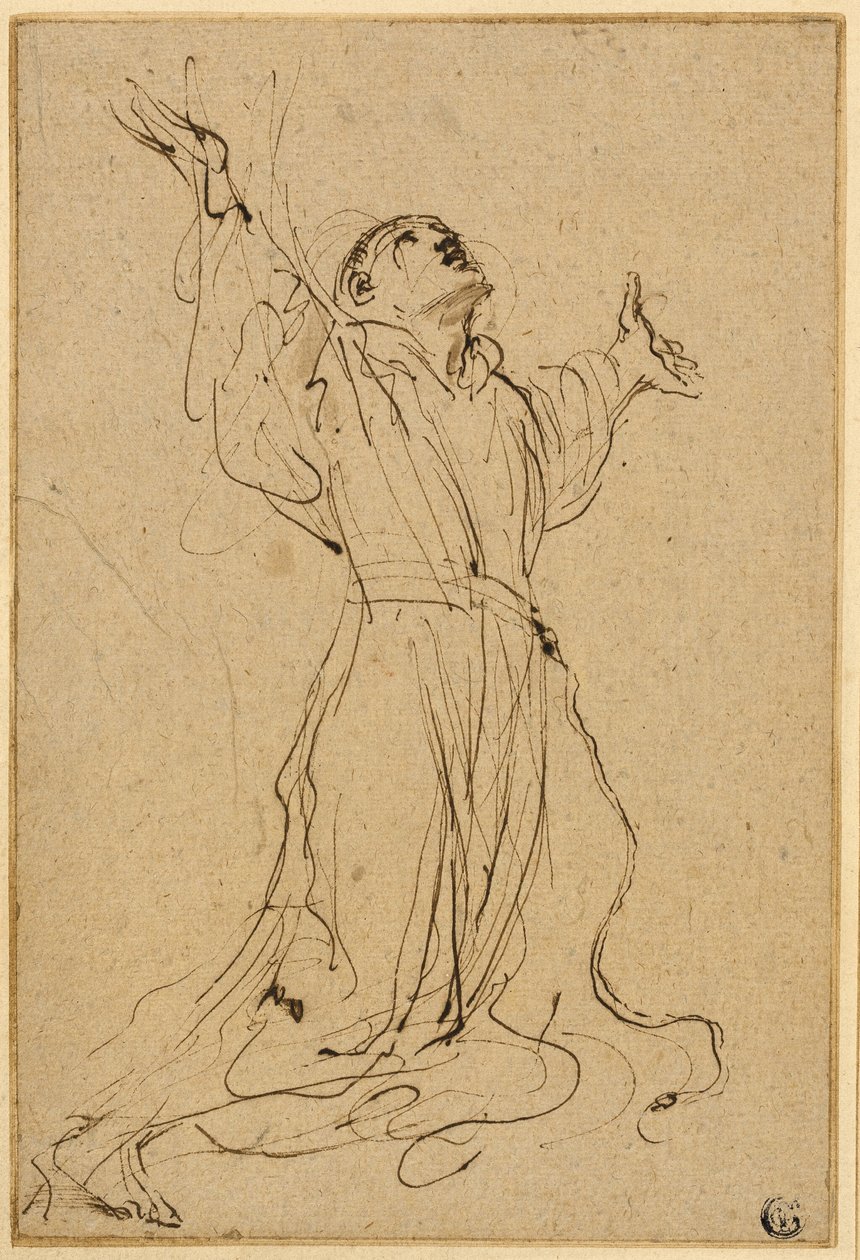 Studio per San Francesco che Riceve le Stimmate da Guercino