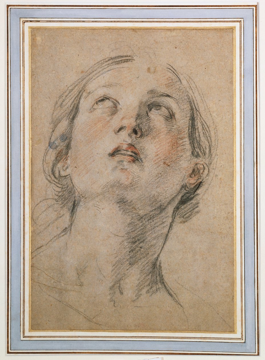 Testa di una Donna che Guarda in Alto da Guido Reni