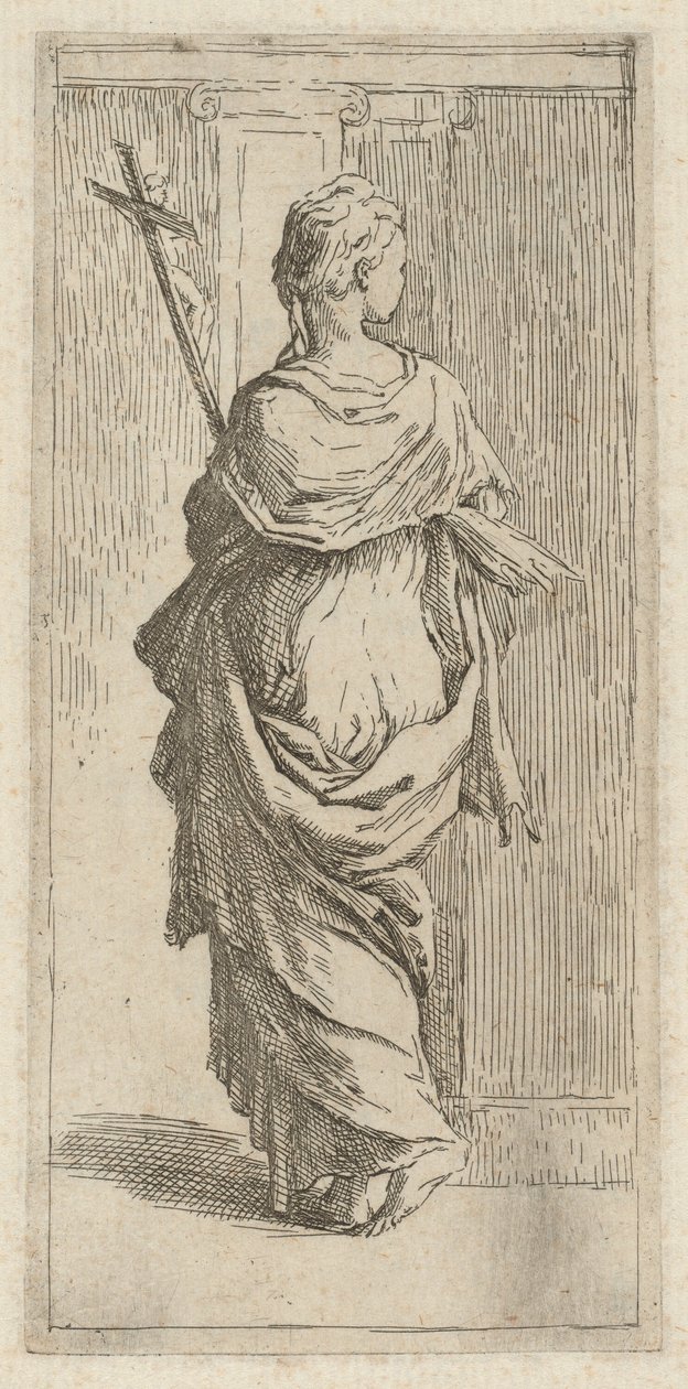 Una ragazza con un crocifisso da Guido Reni, after Parmigianino