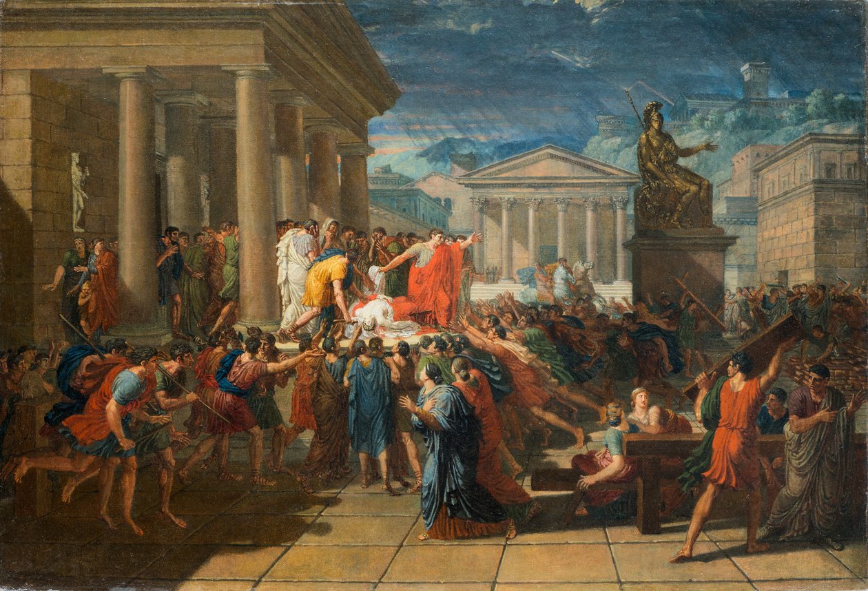 La morte di Cesare da Guillaume Guillon Lethière