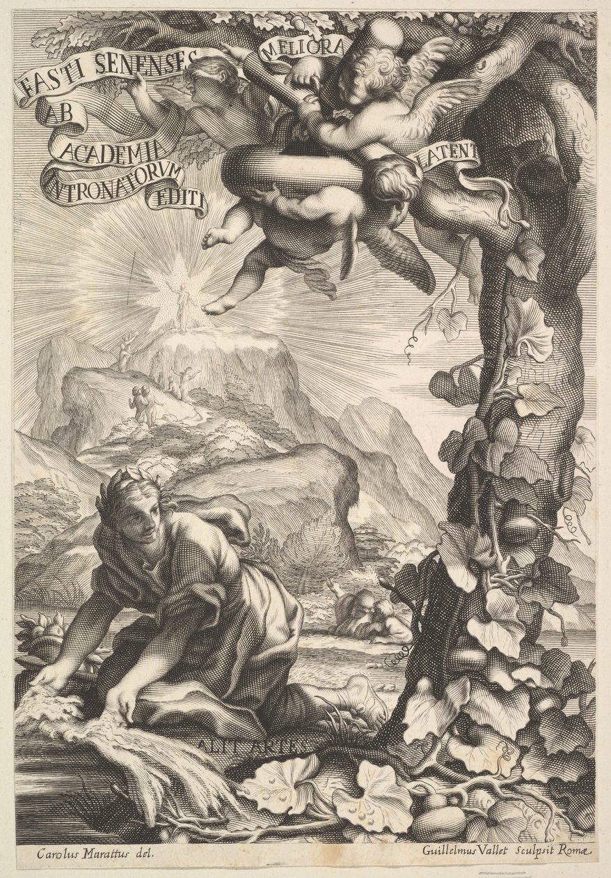 Frontespizio di Fasti Senenses, 1645-1704 da Guillaume Vallet