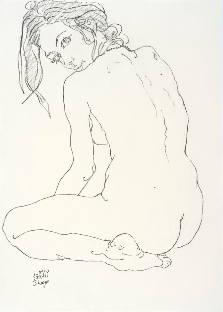 Nudo femminile, timida da Gunter Langer