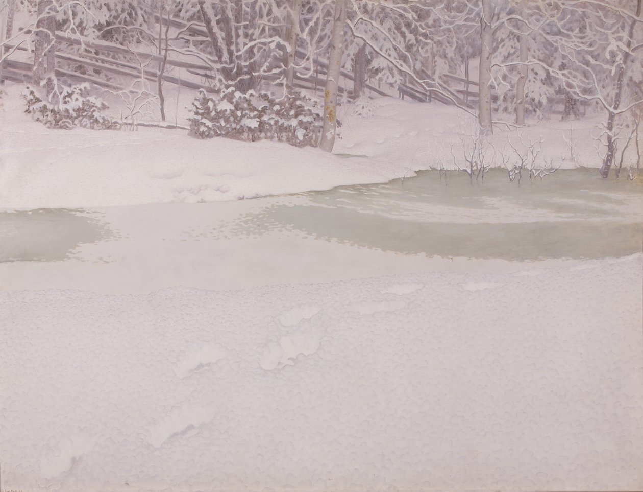 Neve appena caduta da Gustaf Fjæstad