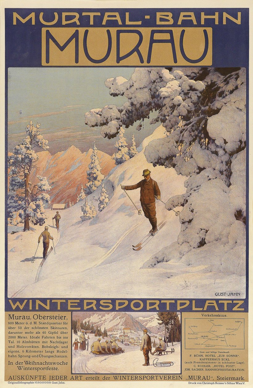 Murtal-Bahn - Murau - Località per sport invernali da Gustav Jahn