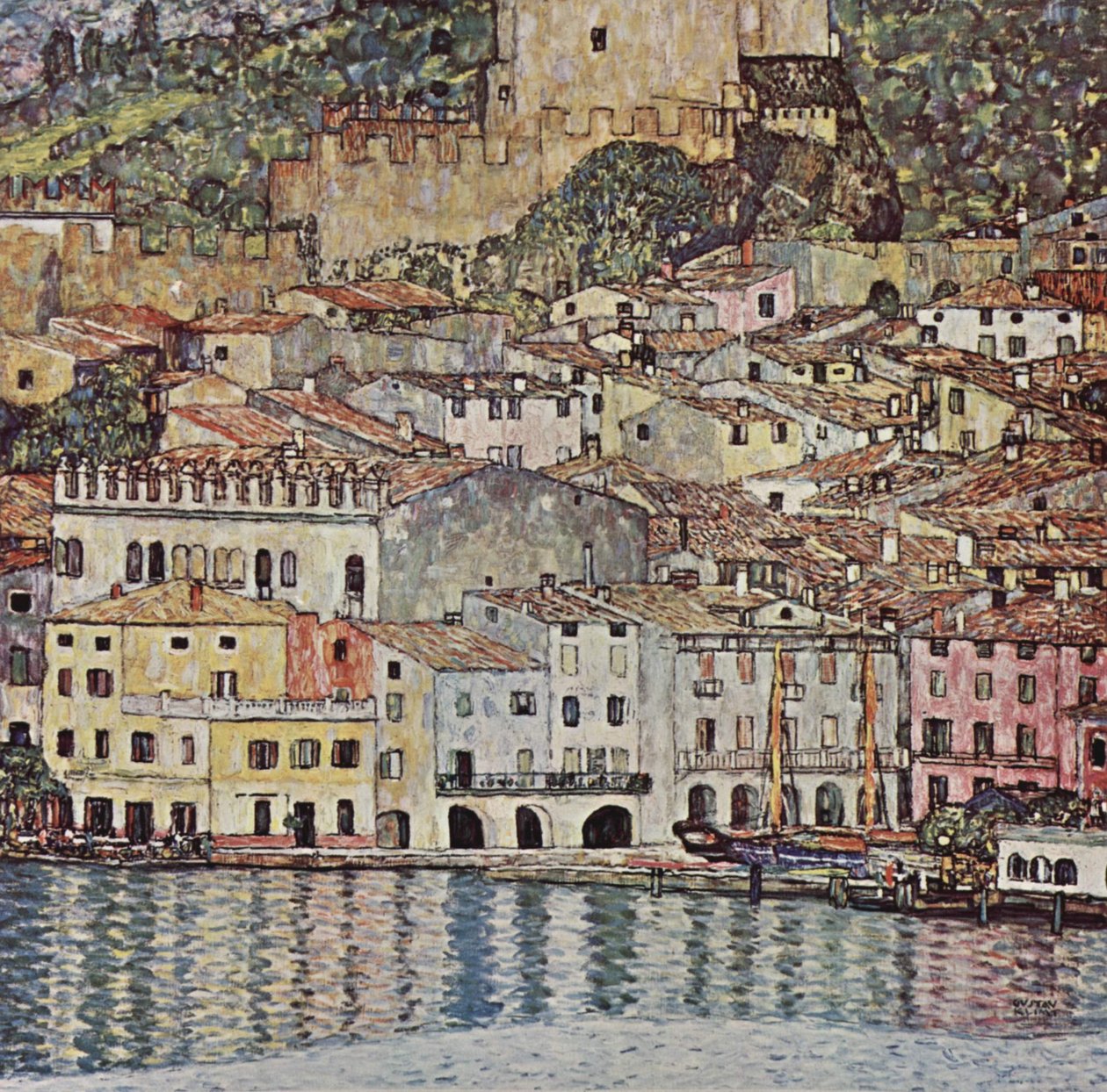 Malcesine sul Lago di Garda da Gustav Klimt