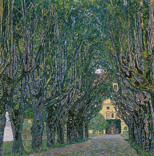 Viale nel parco del castello di Kammer da Gustav Klimt