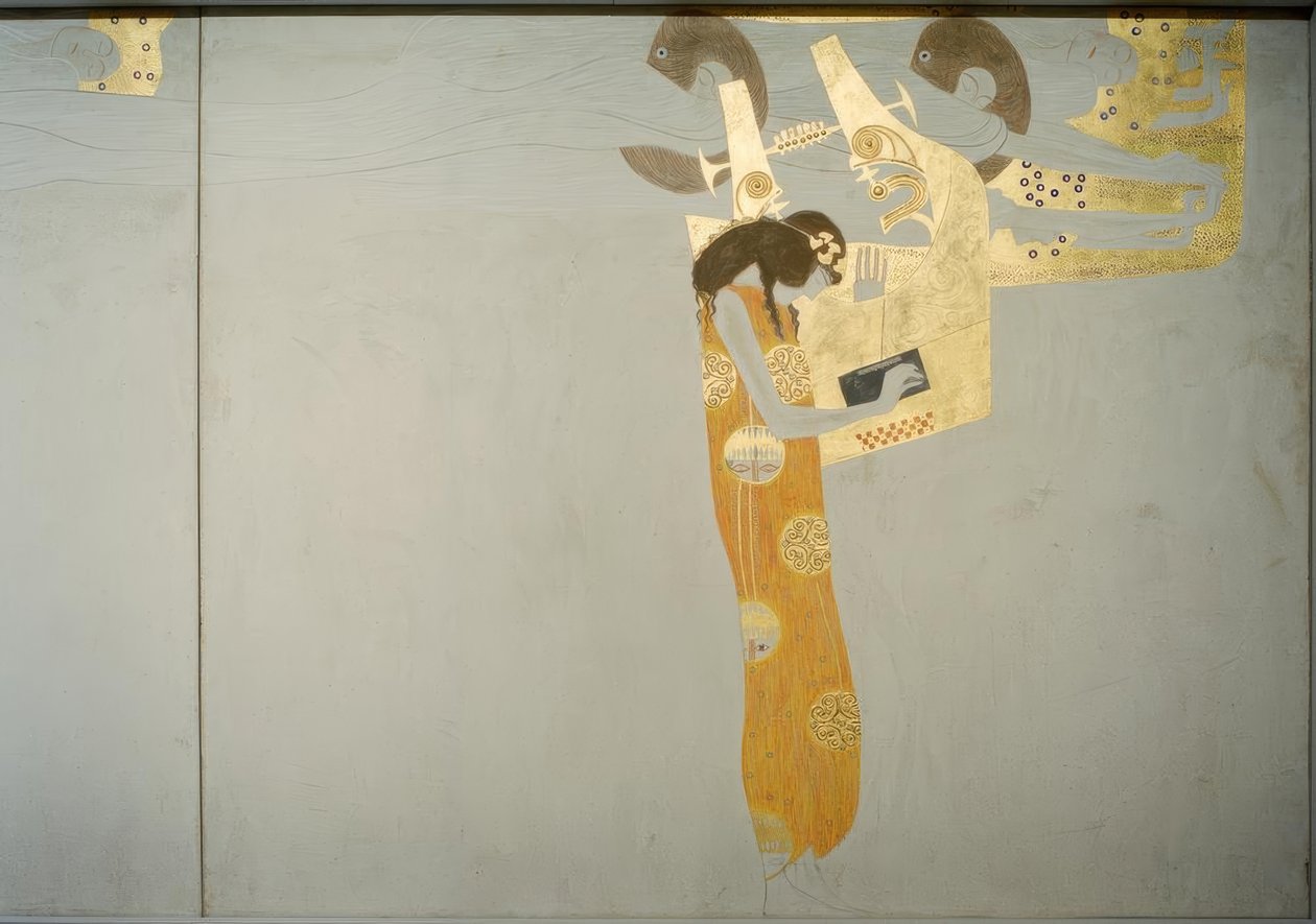 Fregio di Beethoven – I geni fluttuanti: Poesia da Gustav Klimt