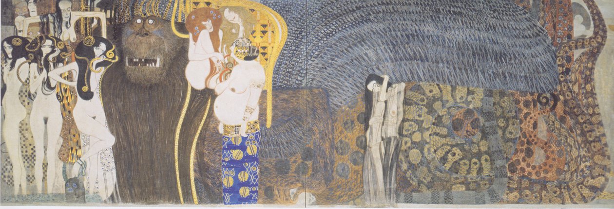 Fregio di Beethoven - Parete centrale da Gustav Klimt