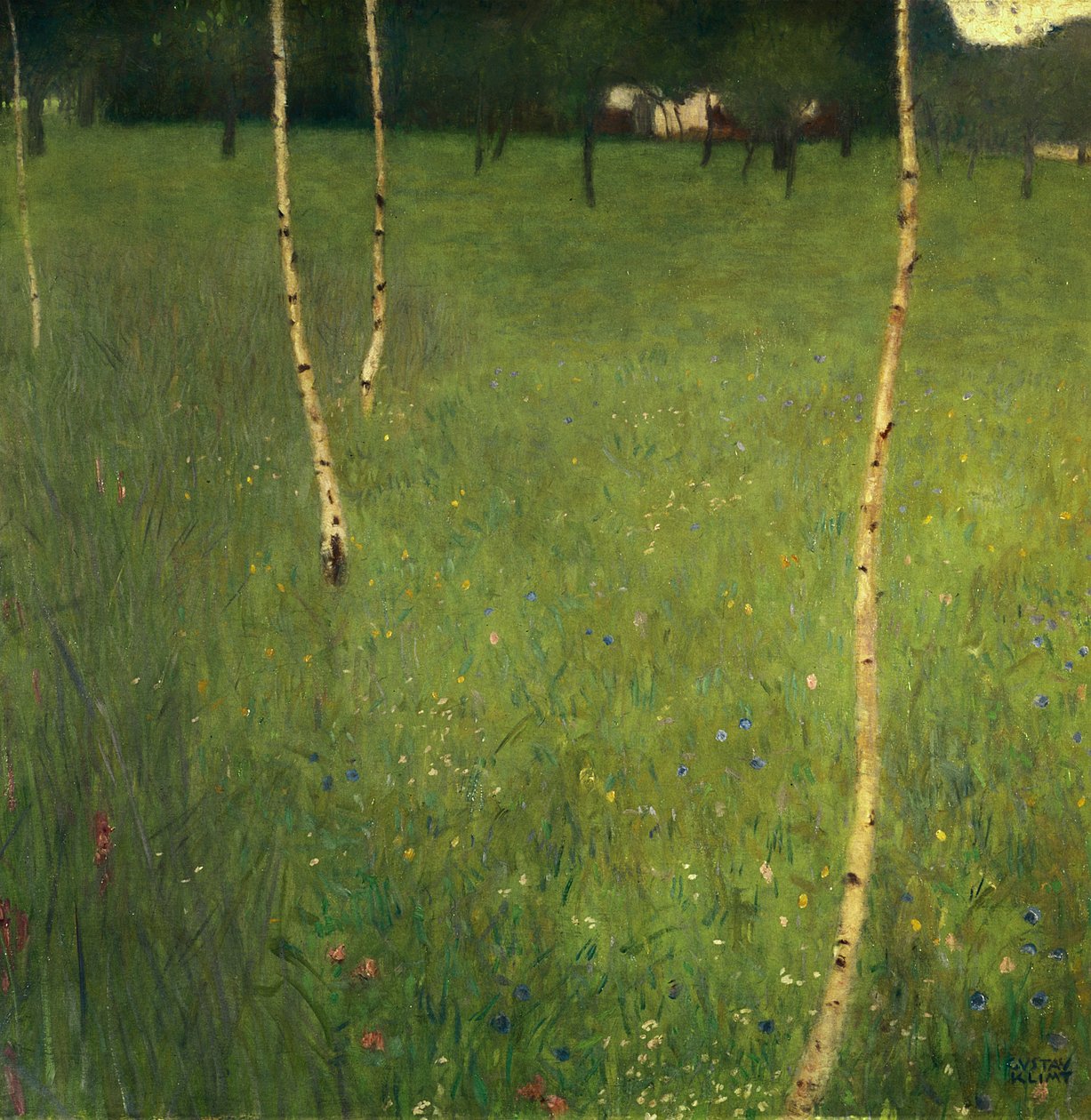 Fattoria con betulle, 1900 da Gustav Klimt