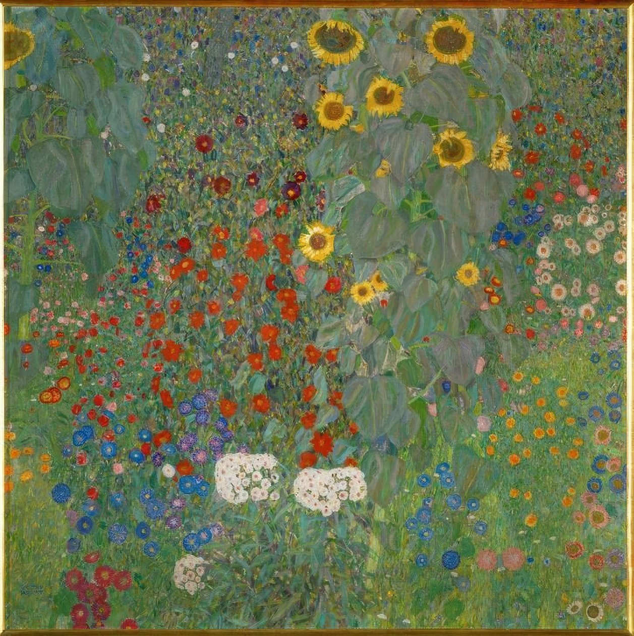 Giardino con girasoli da Gustav Klimt