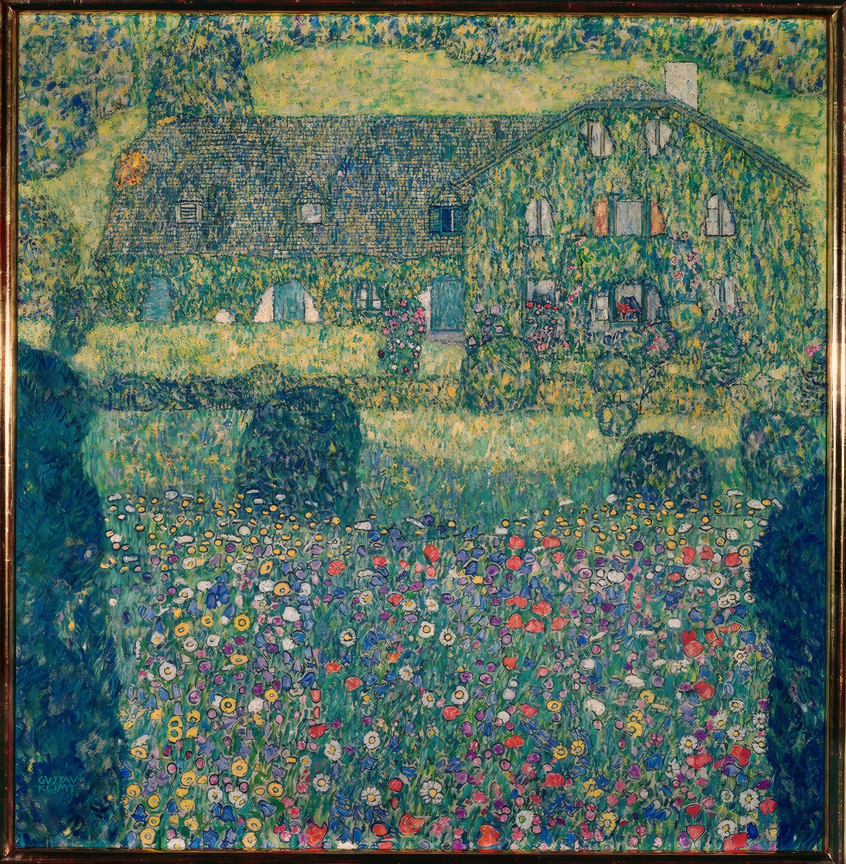 Casa di campagna sul lago Attersee da Gustav Klimt