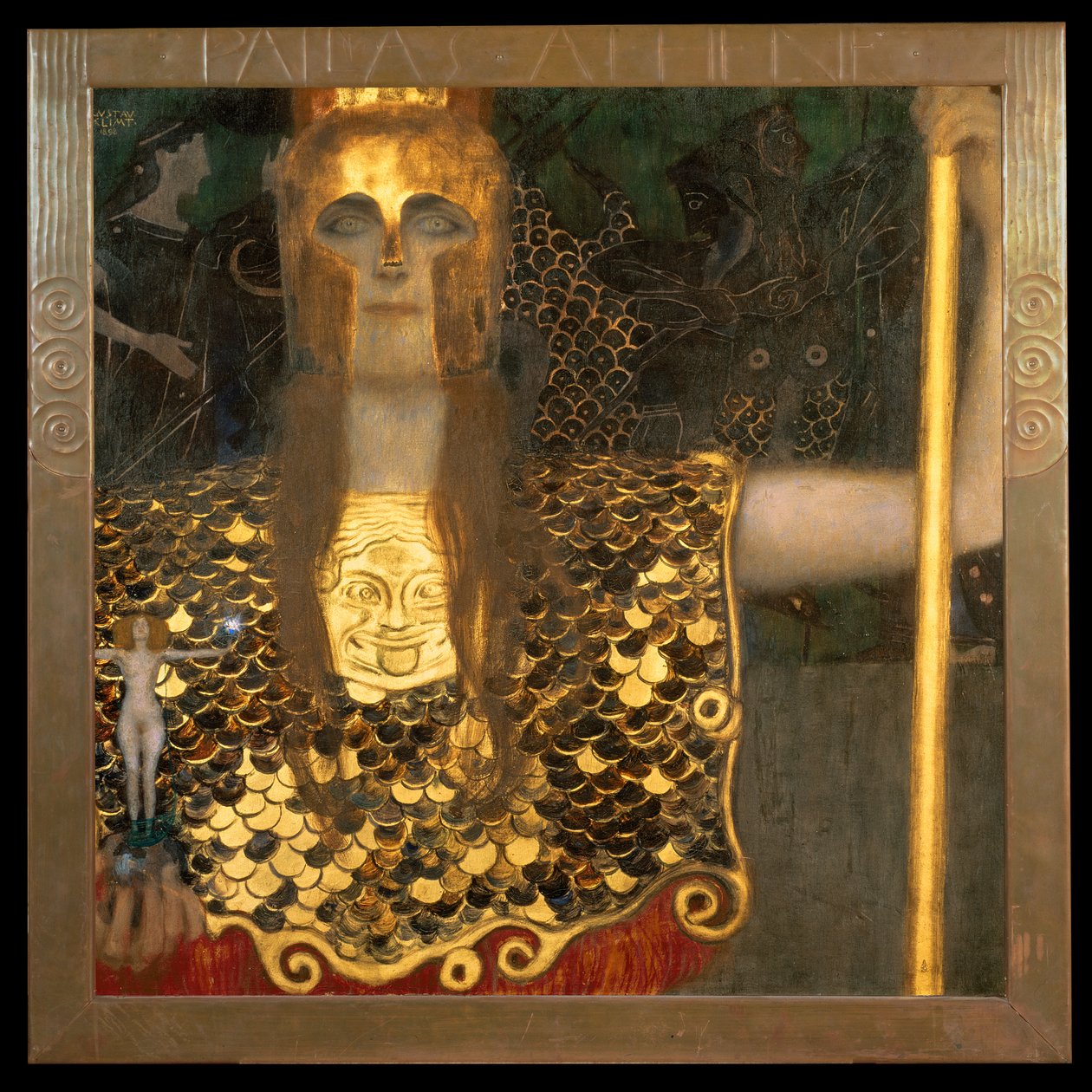 Minerva o Pallade Atena, 1898 da Gustav Klimt