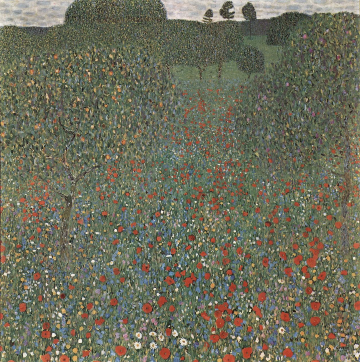 Campo di papaveri da Gustav Klimt