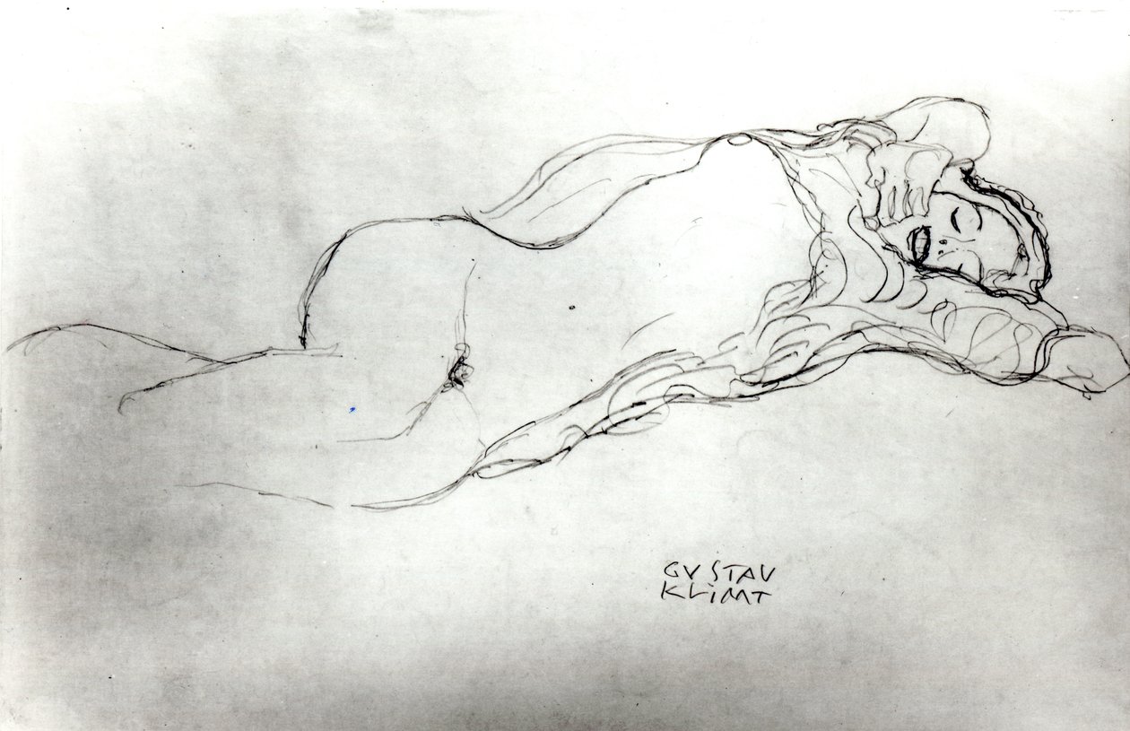Donna Reclina da Gustav Klimt
