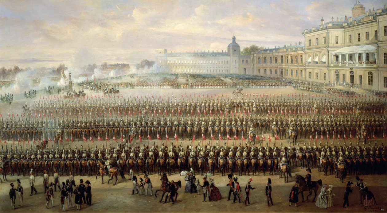 Inaugurazione del memoriale di Paolo I a Gatchina da Gustav Schwarz