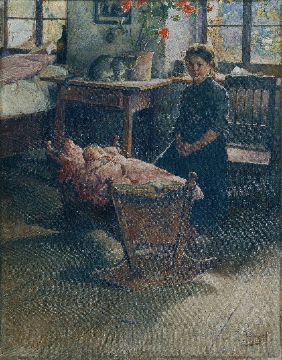 Alla culla da Gustav Adolf Hessl