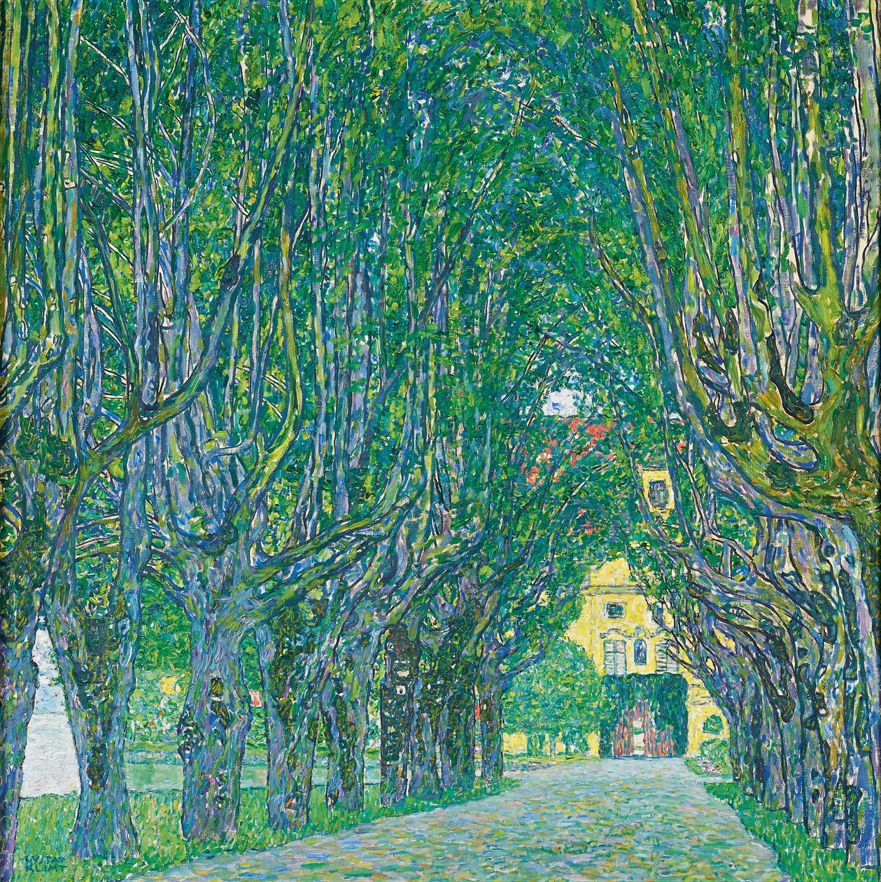 Viale verso il castello Kammer da Gustav Klimt